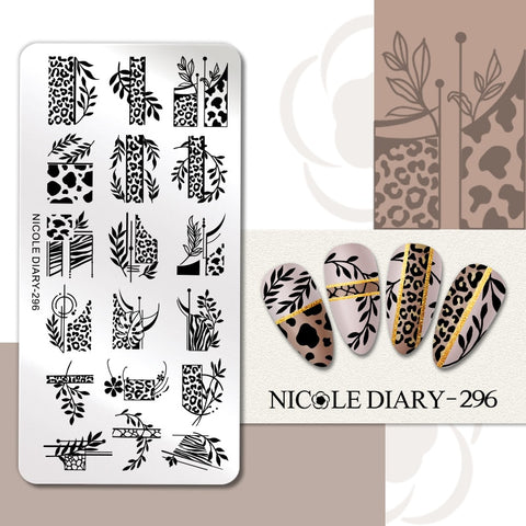 Girl Love Heart Printing Stencil Manicuring Art