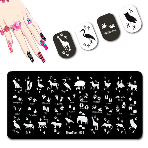 2022 New Pattern Nail Stamping Plates Graffiti Art