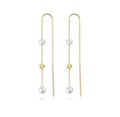 925 Sterling Silver Pearls Earrings