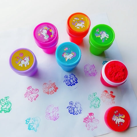 10pcs Self-ink Stamps Children Toy