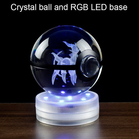3D Crystal Engraving Popular Game Ball