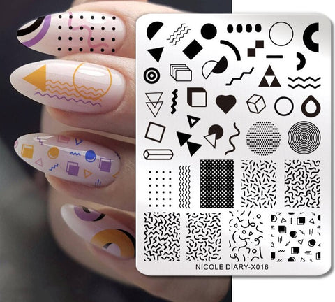 New Flower Stripe Design Stamping Plates