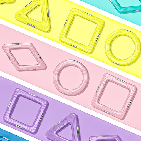Kids Macaron Color Building Blocks Toys
