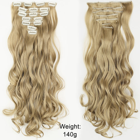 New Long Straight Clip In Hairpiece Hair Extensions