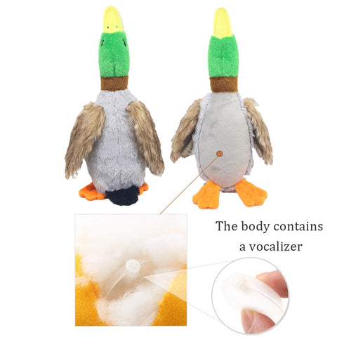 New Cute Plush Duck Sound Pet Toy