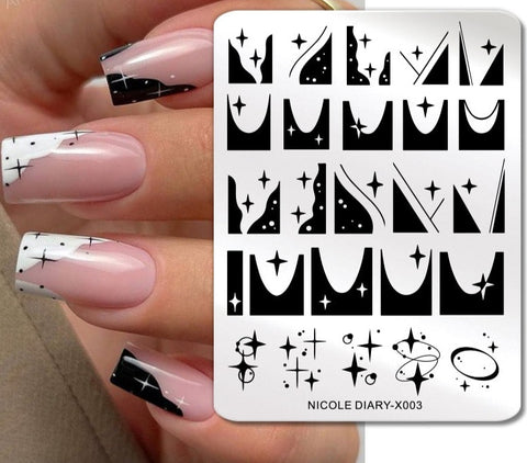 New Flower Leaves Nail Stamping Plates