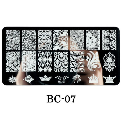 New Lace Flowers Nail Stamping Plates