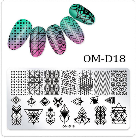 New Lace Flowers Nail Stamping Plates