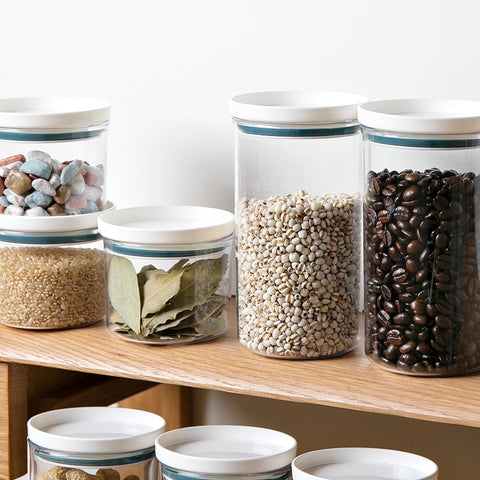 2 Different Color Sealed Ring Bottles Kitchen Storage Box