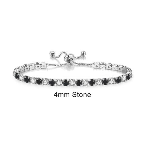 Women Rainbow Colorful Zircon Charm Bracelet