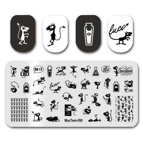 New Nail Plates Stamp King Manicure Set