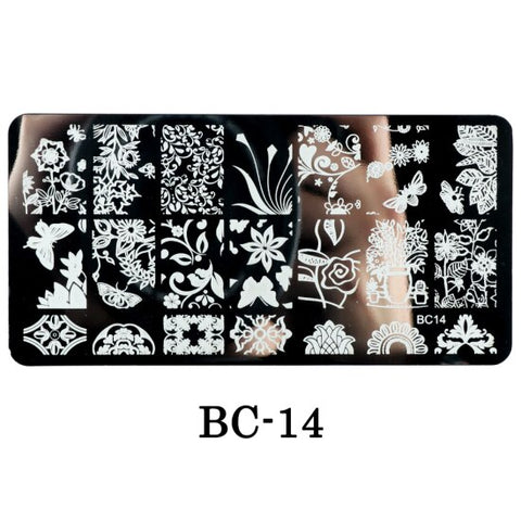 New Lace Flowers Nail Stamping Plates