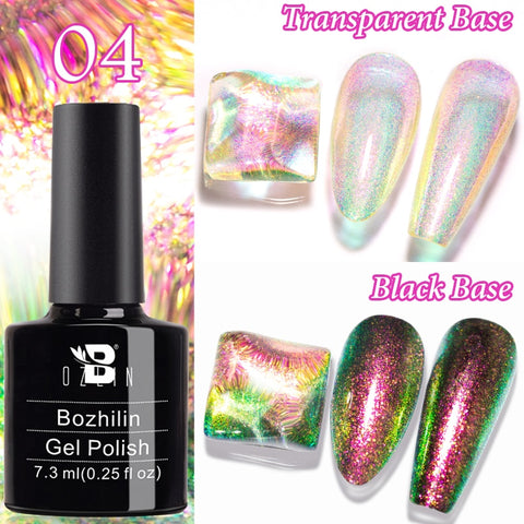New Chameleon Flake Gel Nail Polish