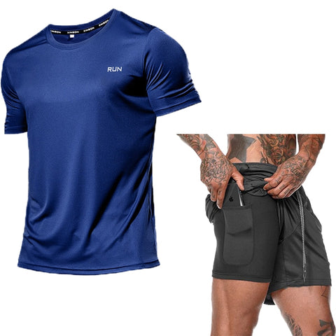 Men Sports Training Running Sets
