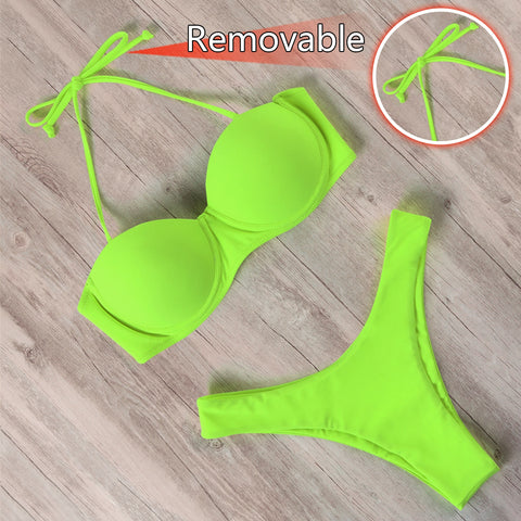 Women 2023 Leopard Brazilian Bikini Set