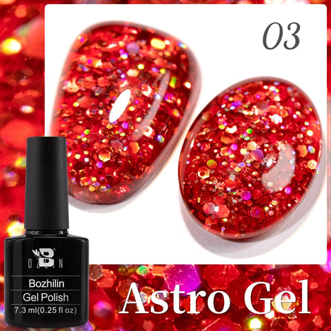 New Chameleon Flake Gel Nail Polish