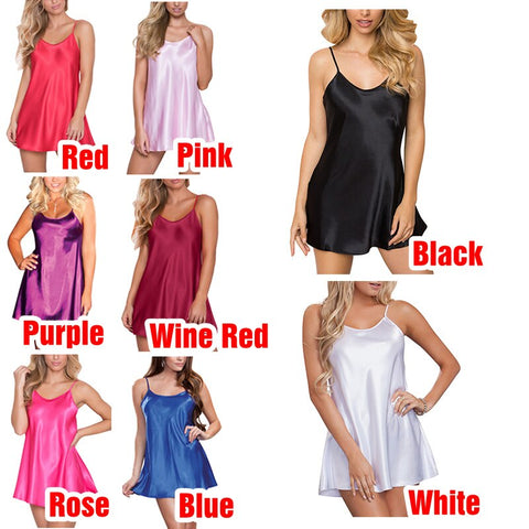 Women Silk Robe Lace Solid Loose Nightdress