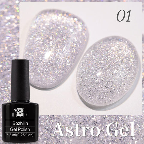 New Chameleon Flake Gel Nail Polish