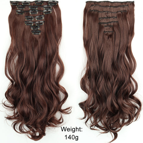 New Long Straight Clip In Hairpiece Hair Extensions