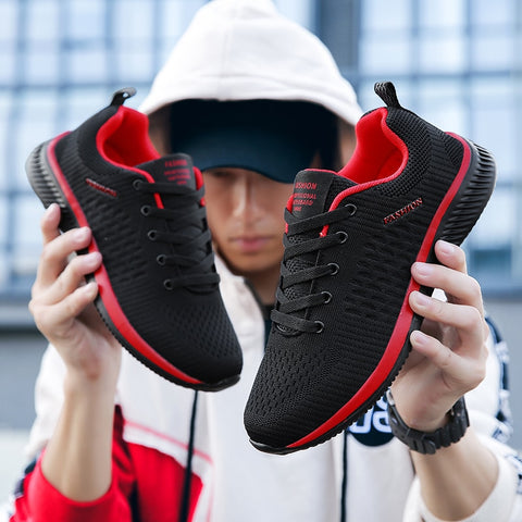 Men Lightweight Running Walking Casual Breathable Shoes