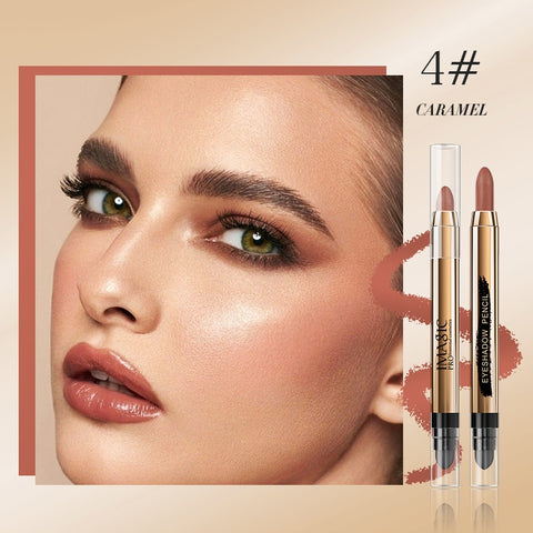 12-Color Eyeshadow Silkworm Blush Brighten Eye Makeup