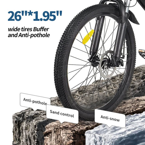 New 500W Adult Mountain Electric Bike