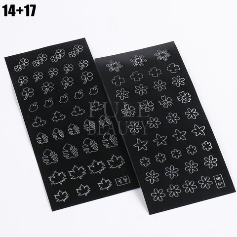 New Heart Butterfly Star Nail Stickers