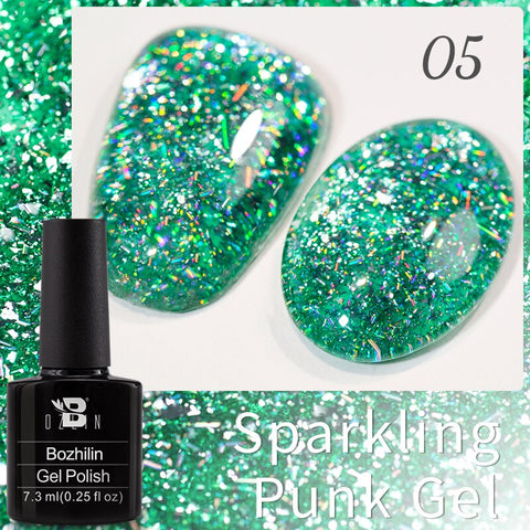 New Chameleon Flake Gel Nail Polish
