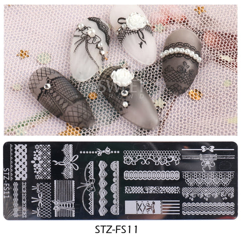 New Plam Tree Nail Stamping Plates