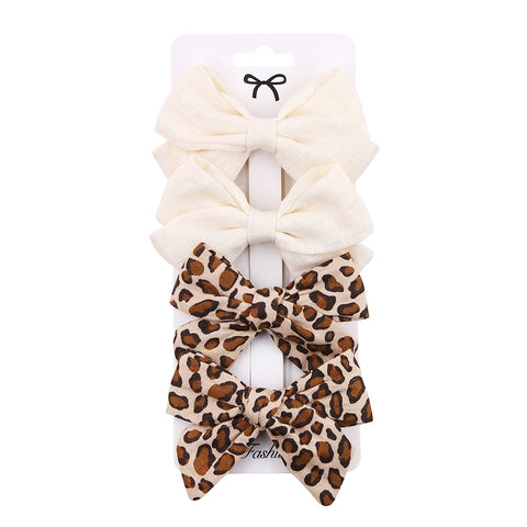 4Pcs/Set Baby Bows Hair Clips