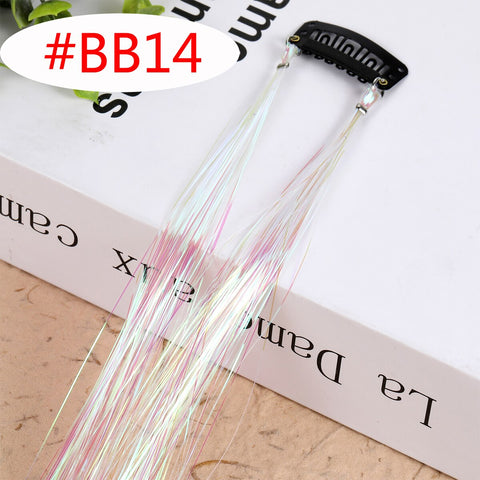 Rainbow Shiny Sparkle Hair Tinsel Kit