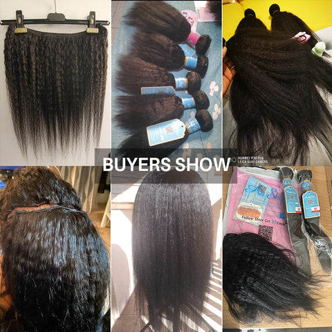 Kinky Straight Bundles Brazilian Remy Hair