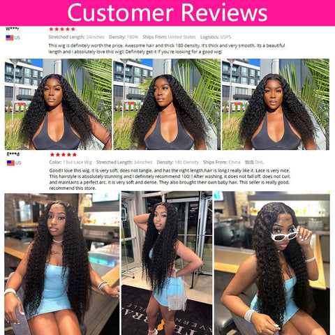 New Deep Wave Frontal Wig