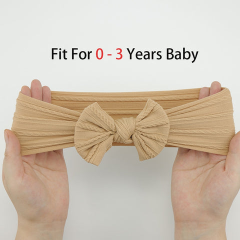 5pcs/Lot Cable Knit Bow Baby Headbands