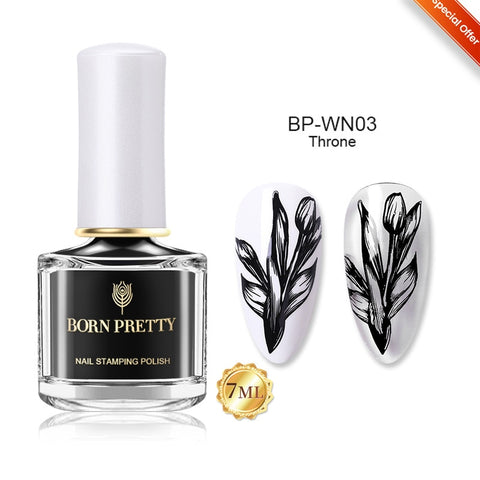 10ml 25 Colors Nail Stamping Polish