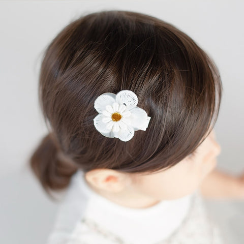 Children Lace White Barette Princess Hooks