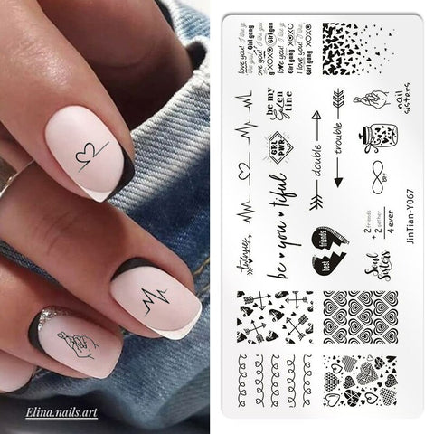 New Nails Art Stencil Stamp Tools