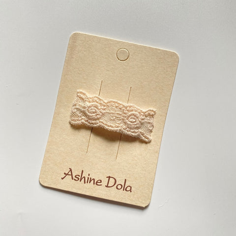 Children Lace White Barette Princess Hooks
