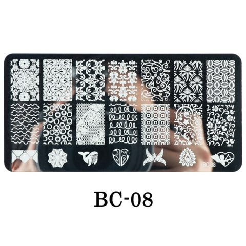 New Lace Flowers Nail Stamping Plates