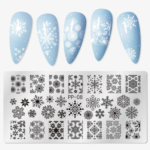 New Square Round Nail Stamping Plates