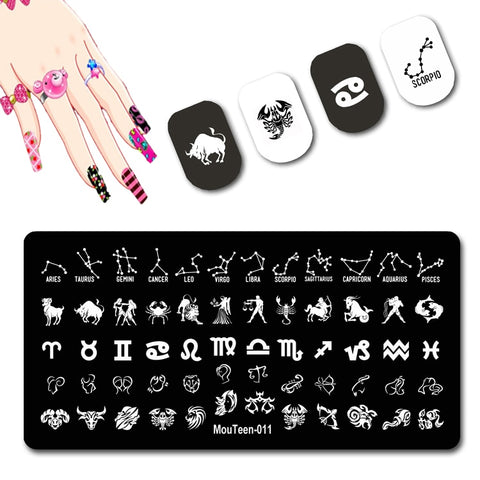 2022 New Pattern Nail Stamping Plates Graffiti Art