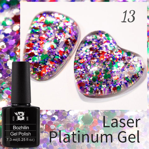 New Chameleon Flake Gel Nail Polish