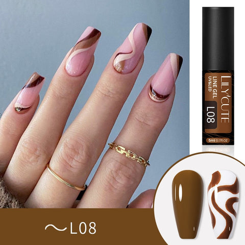 5ml Metallic Painting Liner Gel Polish