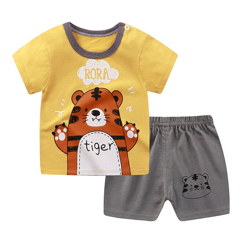 Kids Summer Disney Mickey Mouse Sport Clothing