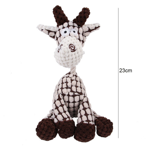 Dog Animal Shape Corduroy Chew Toy