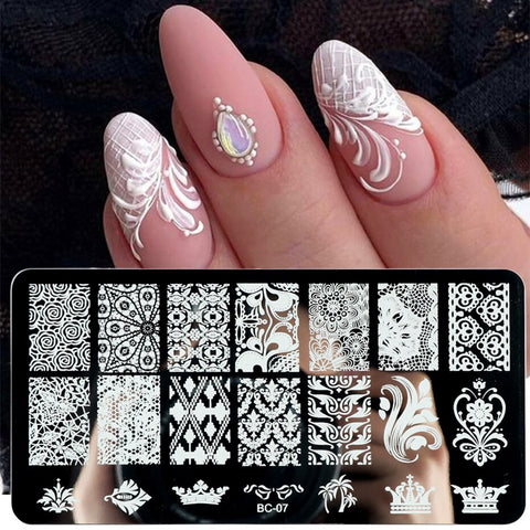 New Nail Charm Mold Stencil Tools