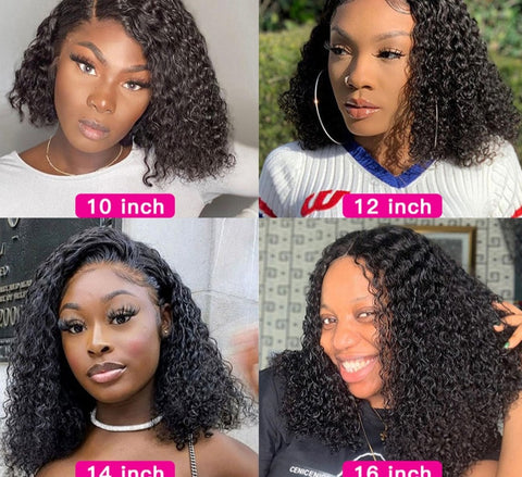 New Short Curly Bob Brazilian Human Hair