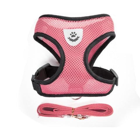 Adjustable Cat Dog Harness Leash