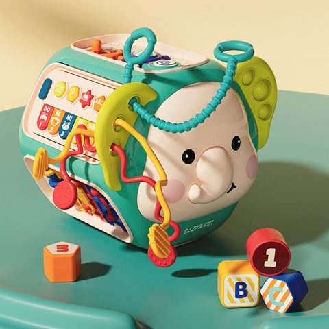 Baby Activity Cube Montessori Sensory Toy