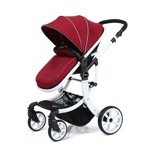 New Leather 2 in 1 Baby Stroller